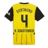 Borussia Dortmund Nico Schlotterbeck #4 Hjemmedrakt 2024-25 Kortermet